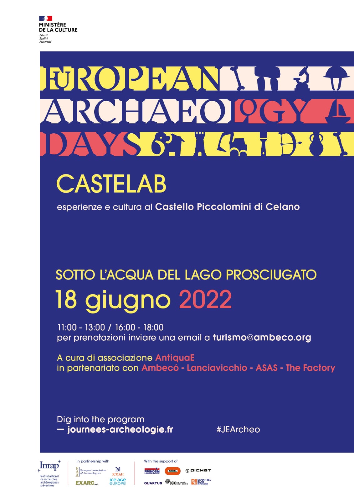 Sotto l'acqua del lago prosciugato
